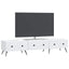 TV-skab med skuffe Hvid 147 x 34,5 x 30 cm Konstrueret træ