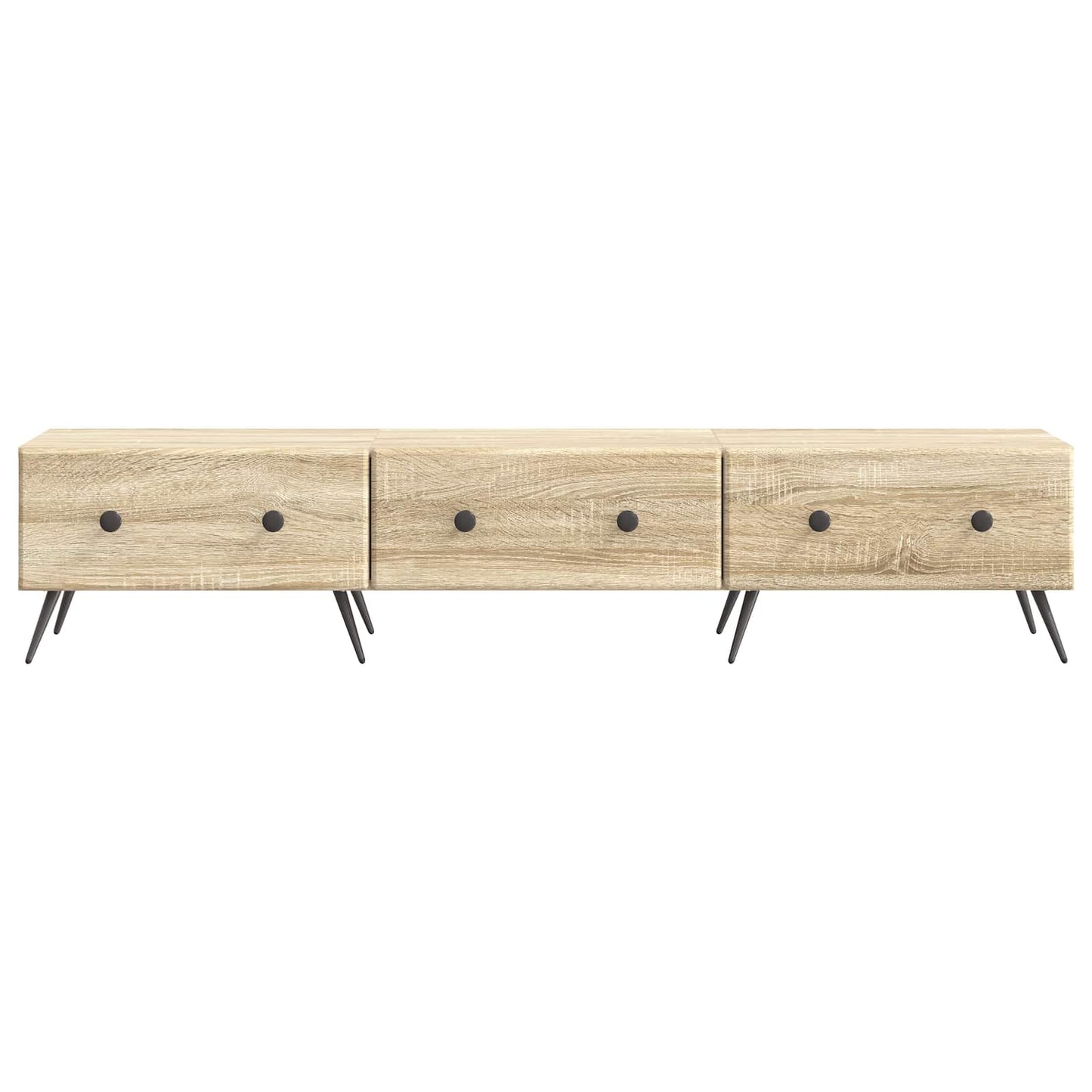 TV-skab med skuffe Sonoma-eg 147 x 34,5 x 30 cm Konstrueret træ
