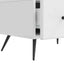 TV-skab Hvid højglans 147 x 34,5 x 30 cm Konstrueret træ