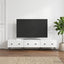 TV-skab Hvid højglans 147 x 34,5 x 30 cm Konstrueret træ