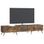 TV-skab med skuffe Røget eg 147 x 34,5 x 30 cm Konstrueret træ