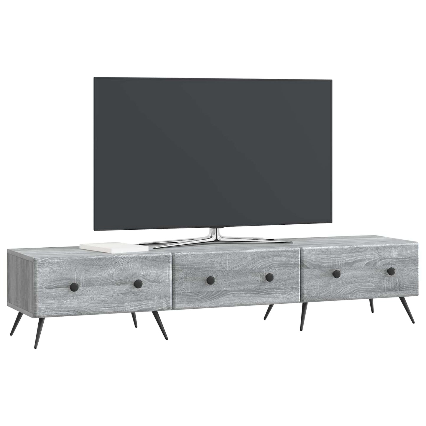 TV-skab Grå sonoma-eg 147 x 34,5 x 30 cm Konstrueret træ