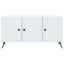 TV-skab Hvid 99 x 34,5 x 50 cm Konstrueret træ