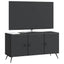 TV-skab Sort 99 x 34,5 x 50 cm Konstrueret træ