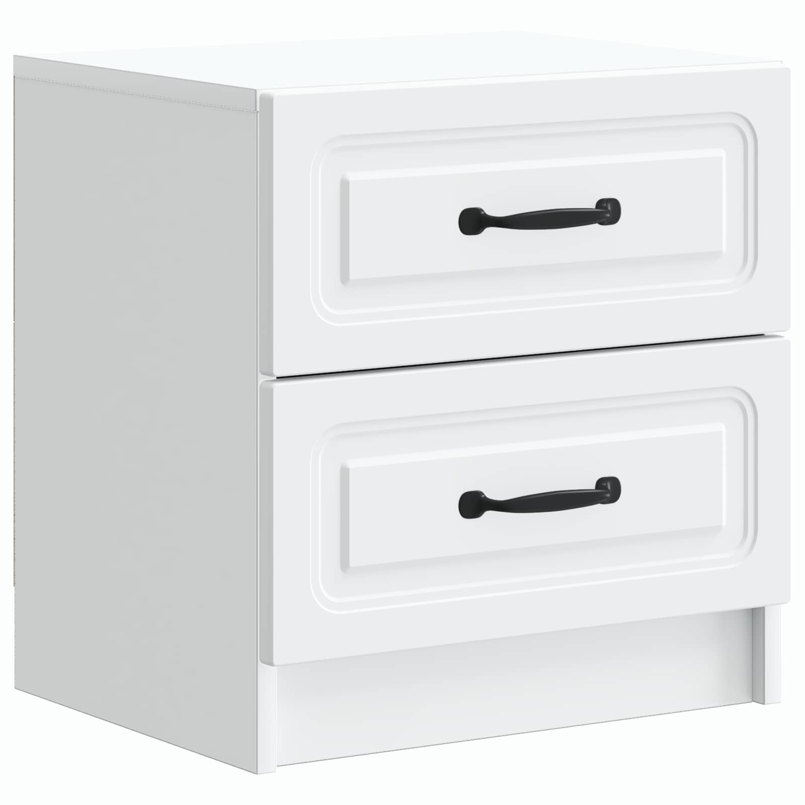 Natskab med skuffe Hvid 43 x 34,5 x 44,5 cm Konstrueret træ billede