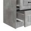 Natskab 2 pcs Betongrå 43 x 34,5 x 44,5 cm Konstrueret træ