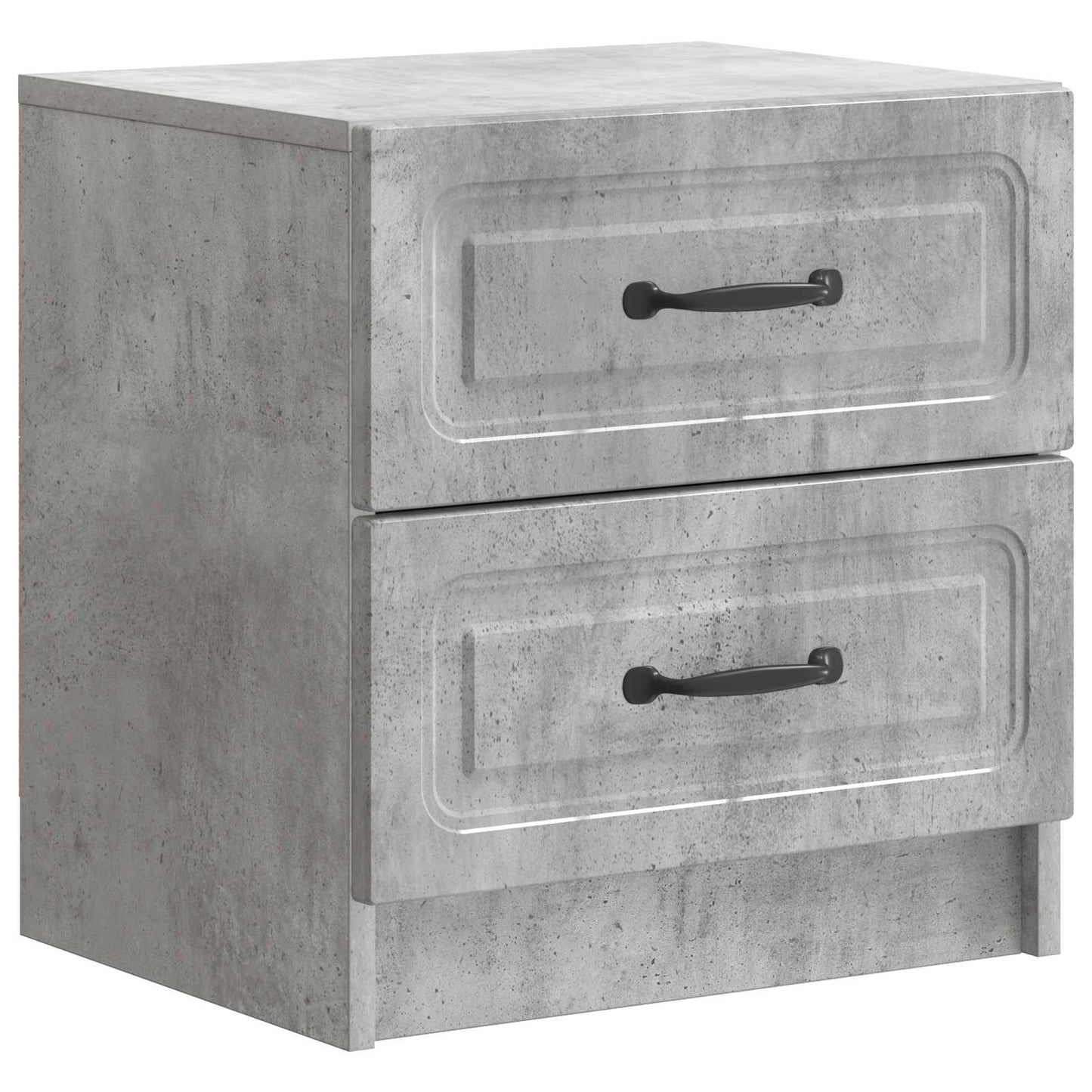 Natskab 2 pcs Betongrå 43 x 34,5 x 44,5 cm Konstrueret træ