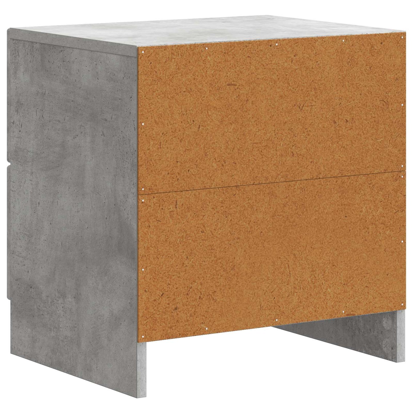 Natskab 2 pcs Betongrå 43 x 34,5 x 44,5 cm Konstrueret træ