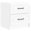 Natskab 2 pcs Hvid højglans 43 x 34,5 x 44,5 cm Konstrueret træ