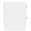 Natskab 2 pcs Hvid højglans 43 x 34,5 x 44,5 cm Konstrueret træ