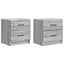 Natskab 2 pcs Grå sonoma-eg 43 x 34,5 x 44,5 cm Konstrueret træ