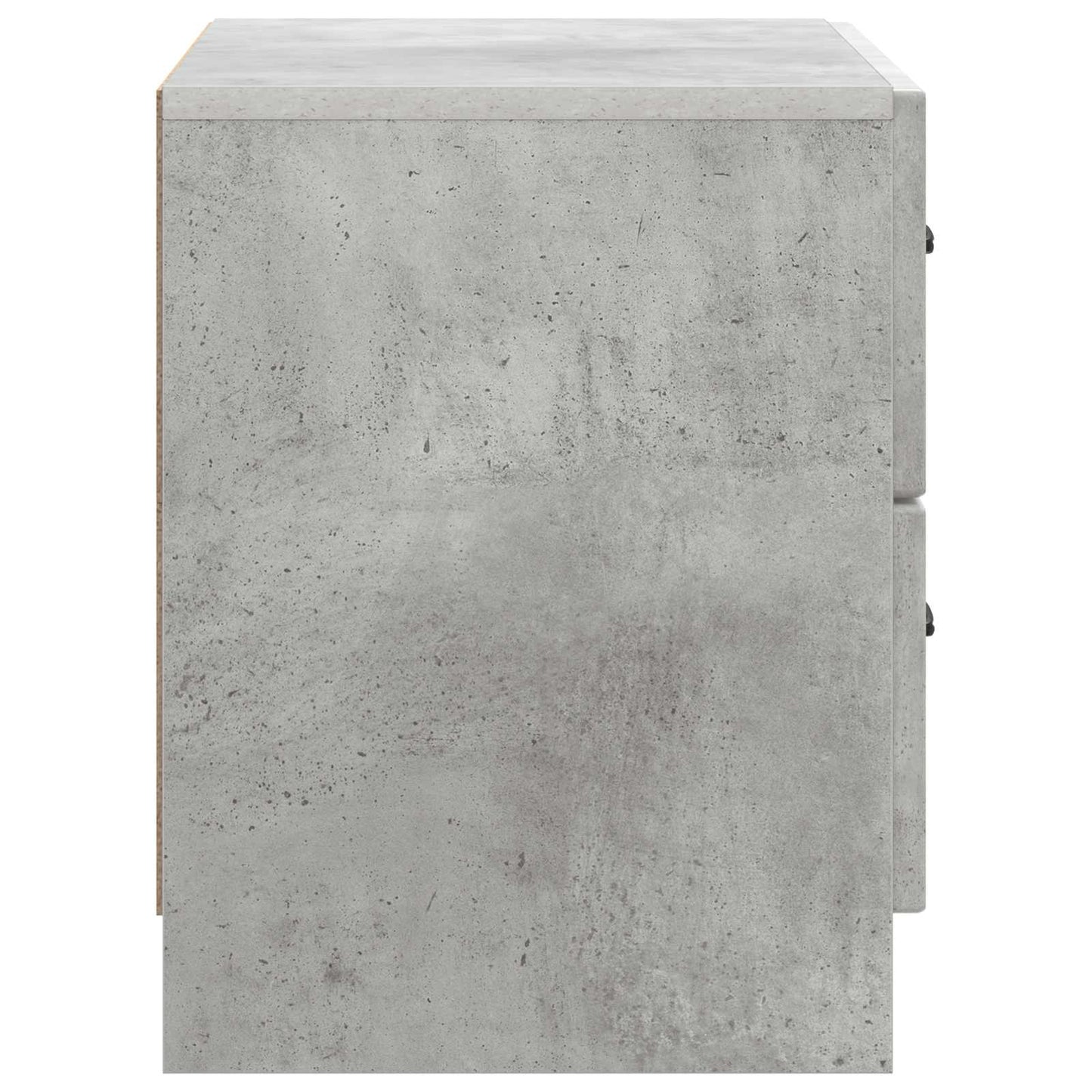 Natskab med skuffe Betongrå 62 x 34,5 x 44,5 cm Konstrueret træ