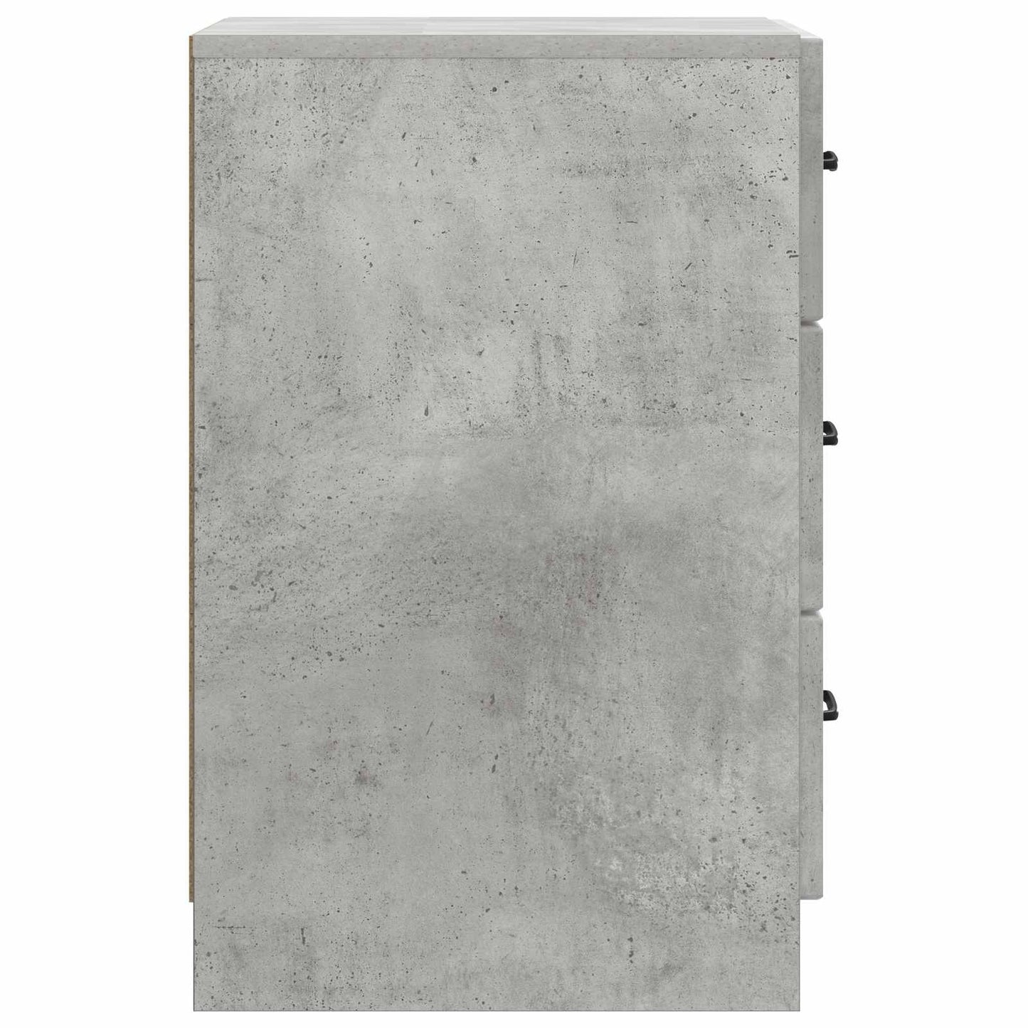 Natskab med skuffe Betongrå 43 x 41 x 63,5 cm Konstrueret træ