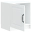 Natskab 2 pcs Hvid 43 x 34,5 x 47 cm Konstrueret træ