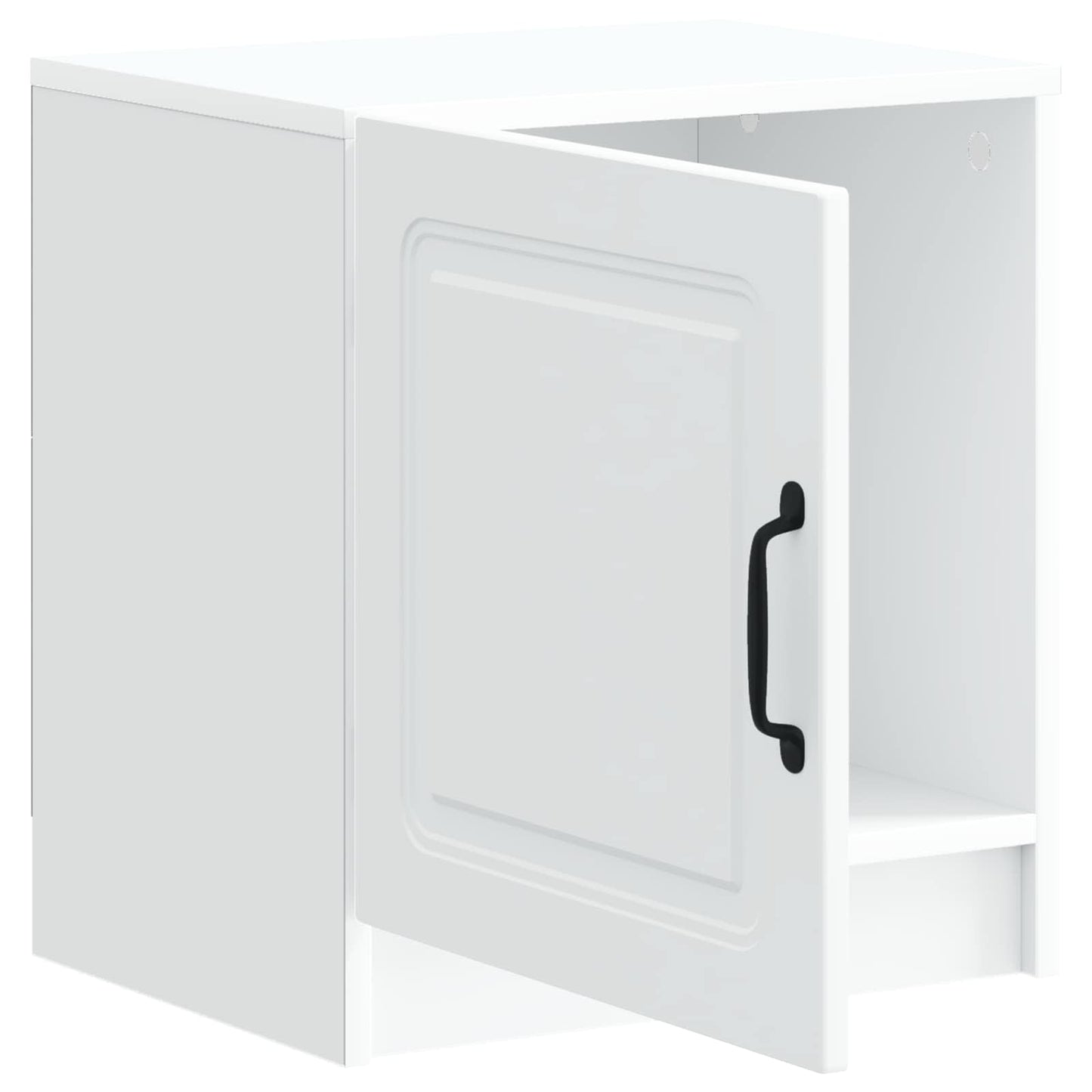 Natskab 2 pcs Hvid 43 x 34,5 x 47 cm Konstrueret træ