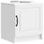 Natskab 2 pcs Hvid 43 x 34,5 x 47 cm Konstrueret træ