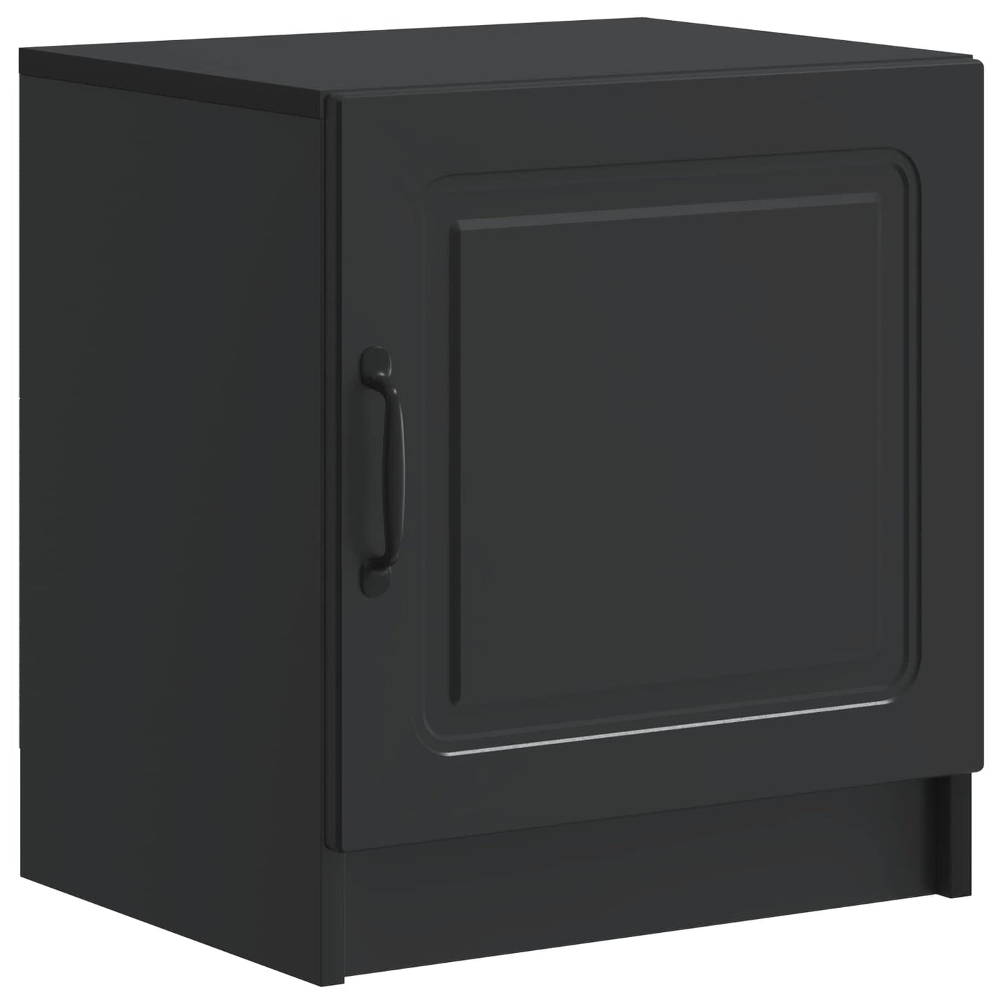 Natskab 2 pcs Sort 43 x 34,5 x 47 cm Konstrueret træ