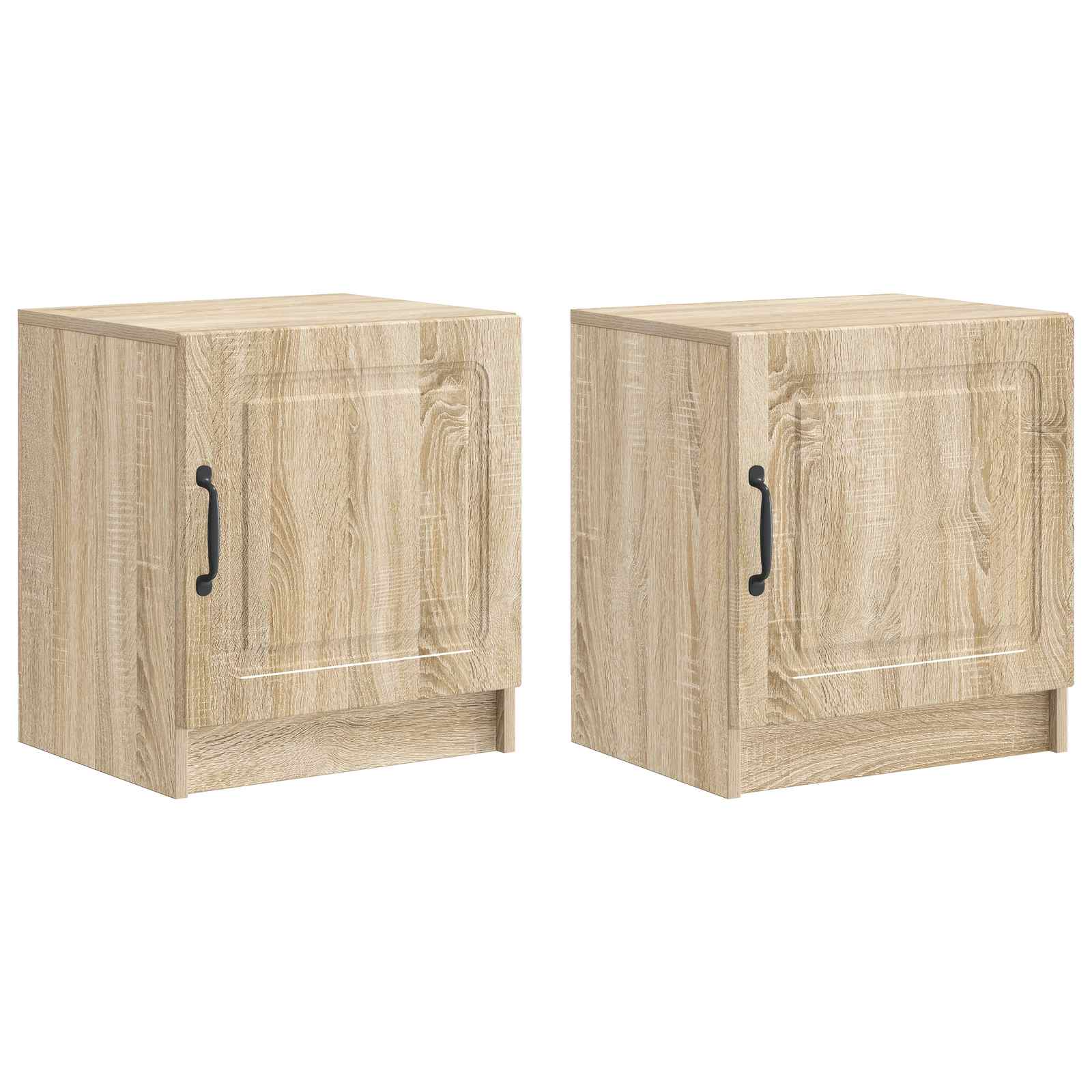 Natskab 2 pcs Sonoma-eg 43 x 34,5 x 47 cm Konstrueret træ billede