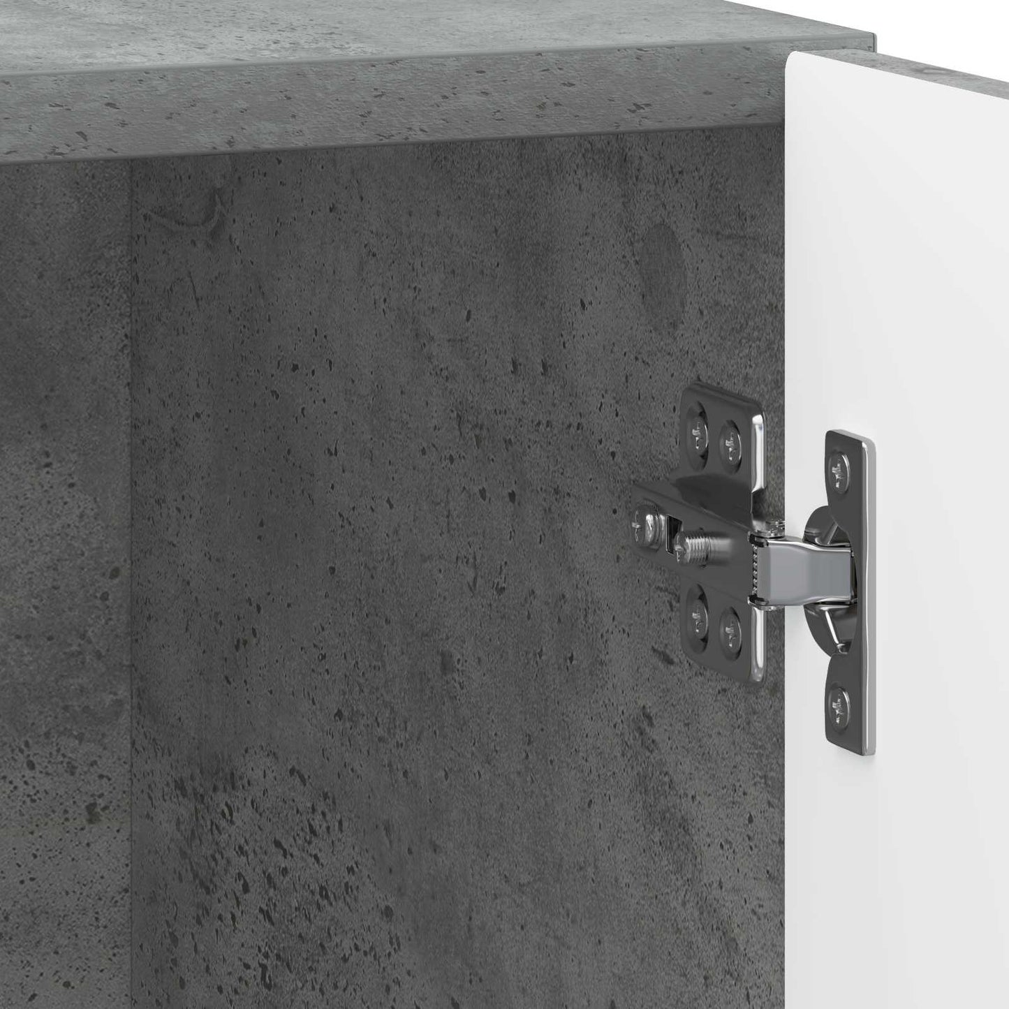 Natskab 2 pcs Betongrå 43 x 34,5 x 47 cm Konstrueret træ