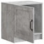 Natskab 2 pcs Betongrå 43 x 34,5 x 47 cm Konstrueret træ