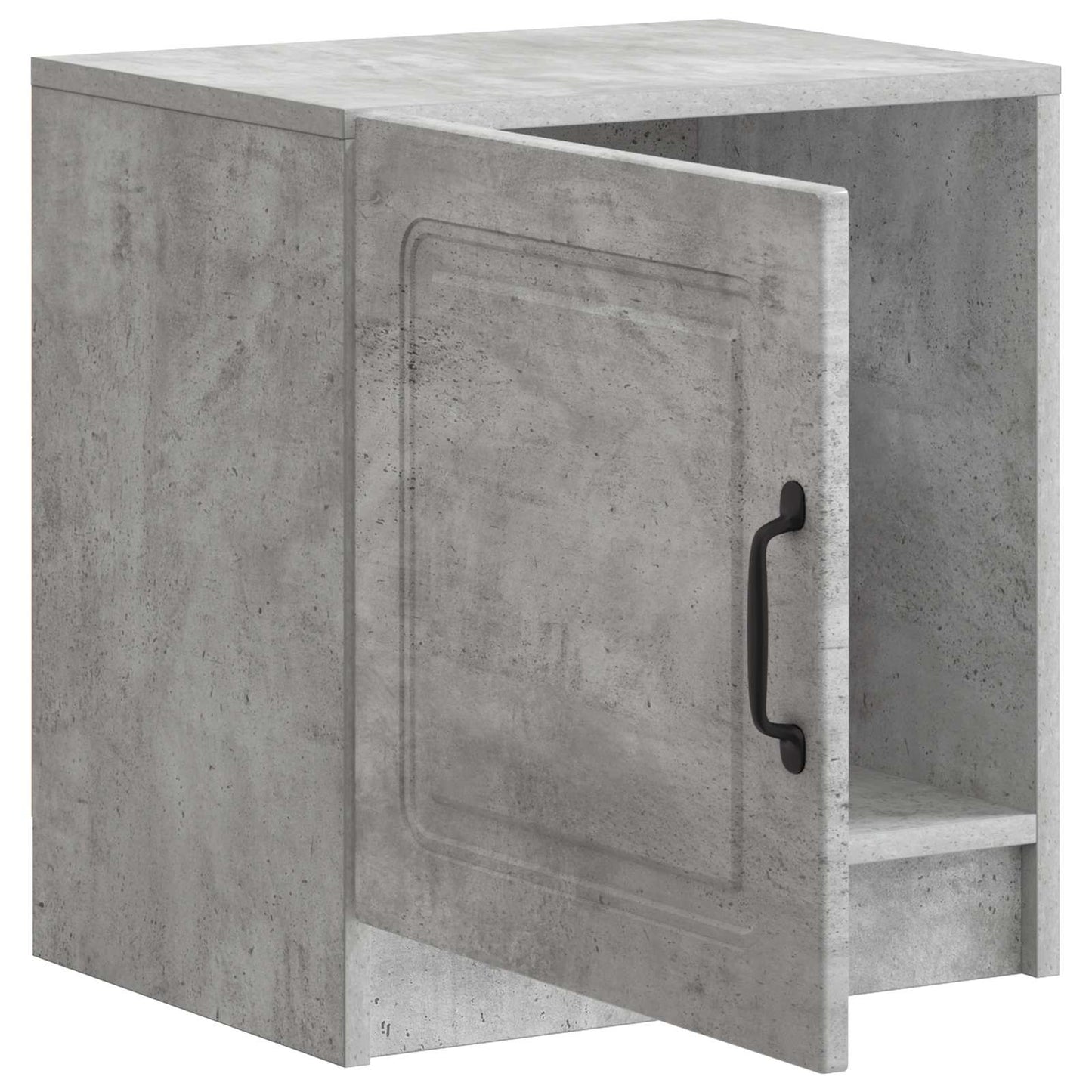 Natskab 2 pcs Betongrå 43 x 34,5 x 47 cm Konstrueret træ