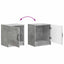 Natskab 2 pcs Betongrå 43 x 34,5 x 47 cm Konstrueret træ