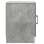 Natskab 2 pcs Betongrå 43 x 34,5 x 47 cm Konstrueret træ
