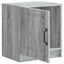 Natskab 2 pcs Grå sonoma-eg 43 x 34,5 x 47 cm Konstrueret træ
