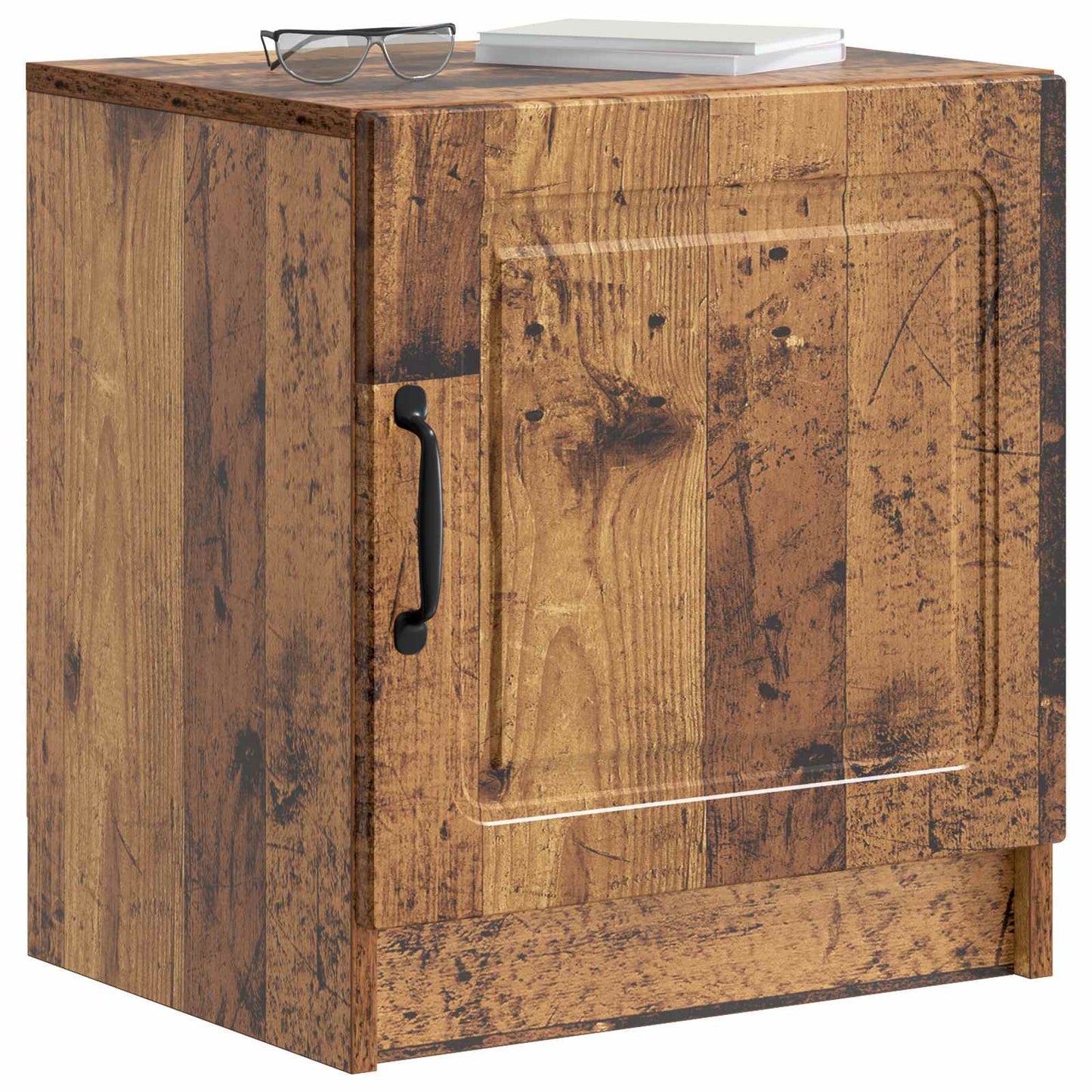Natskab 2 pcs Gammelt træ 43 x 34,5 x 47 cm Konstrueret træ