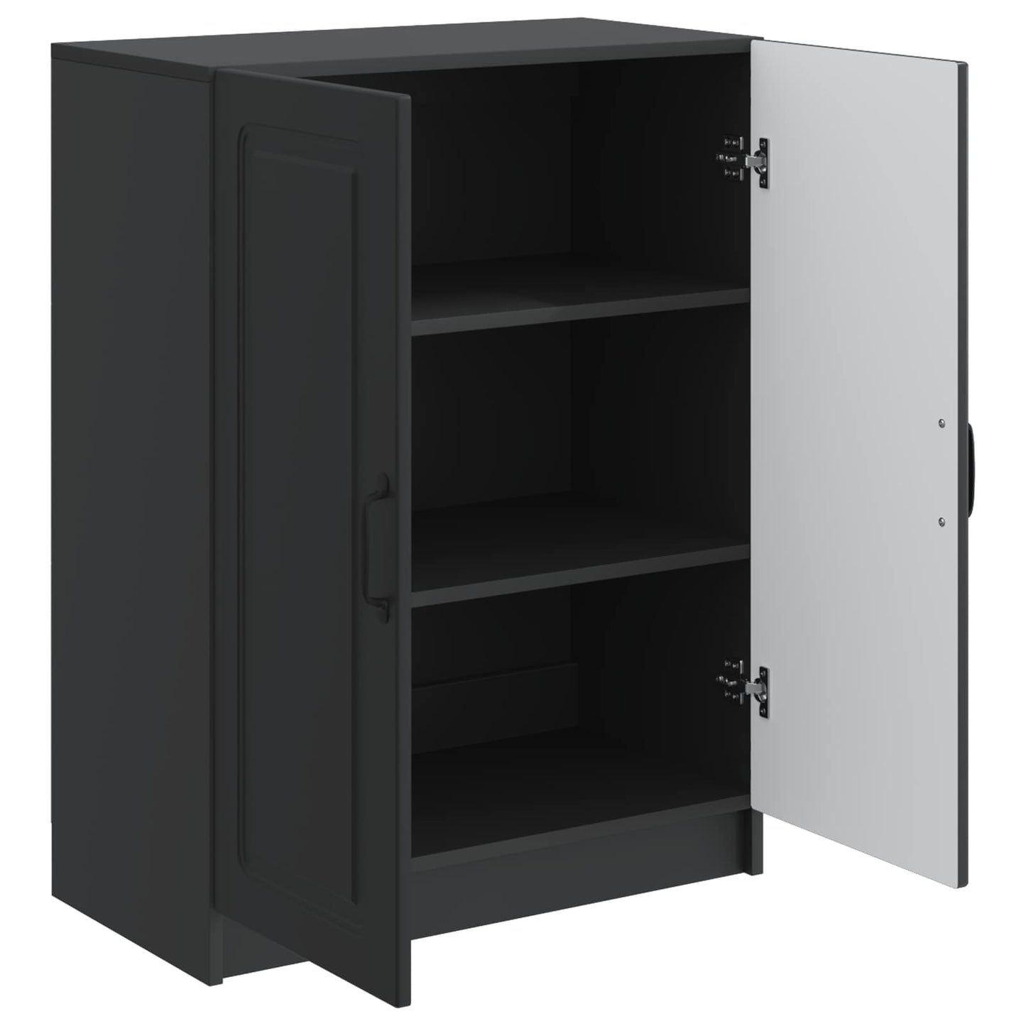 Sideboard Sort 66 x 34,5 x 87 cm Konstrueret træ