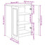 Sideboard Sort 66 x 34,5 x 87 cm Konstrueret træ