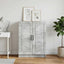 Sideboard Betongrå 66 x 34,5 x 87 cm Konstrueret træ