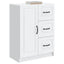 Sideboard Hvid 66 x 34,5 x 87 cm Konstrueret træ
