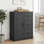 Sideboard med skuffe Sort 66 x 34,5 x 87 cm Konstrueret træ