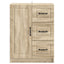 Sideboard Sonoma-eg 66 x 34,5 x 87 cm Konstrueret træ