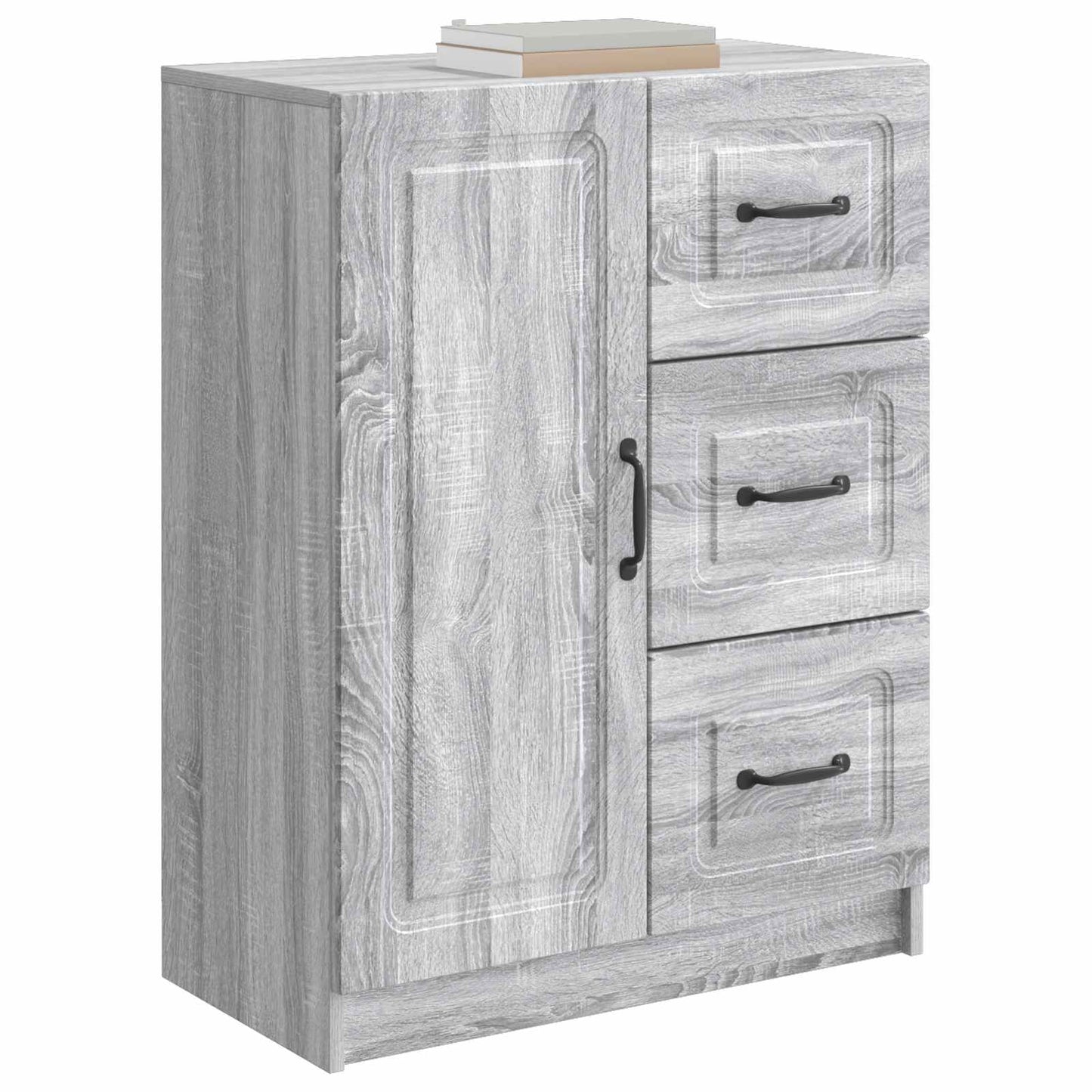 Sideboard Grå sonoma-eg 66 x 34,5 x 87 cm Konstrueret træ