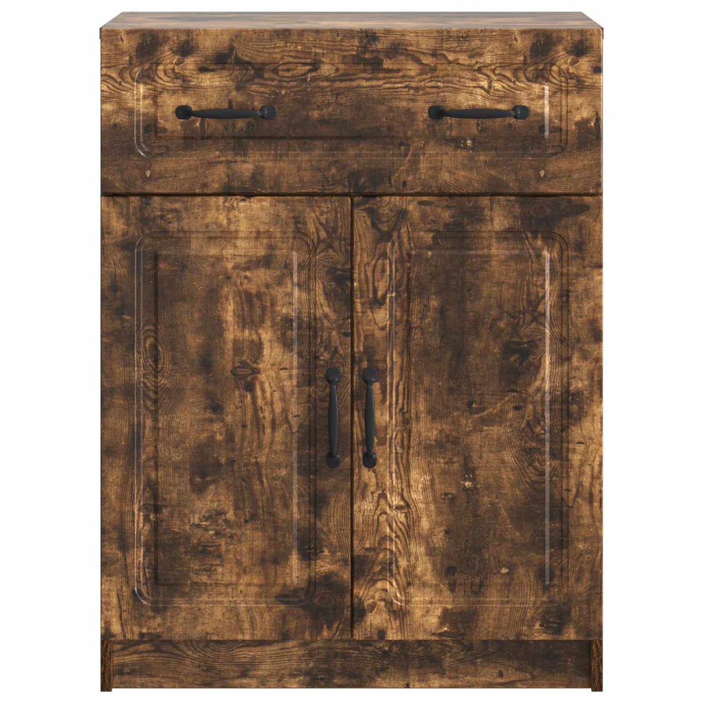 Sideboard med skuffe Røget eg 66 x 34,5 x 87 cm Konstrueret træ