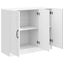 Sideboard Hvid højglans 89 x 34,5 x 77 cm Konstrueret træ