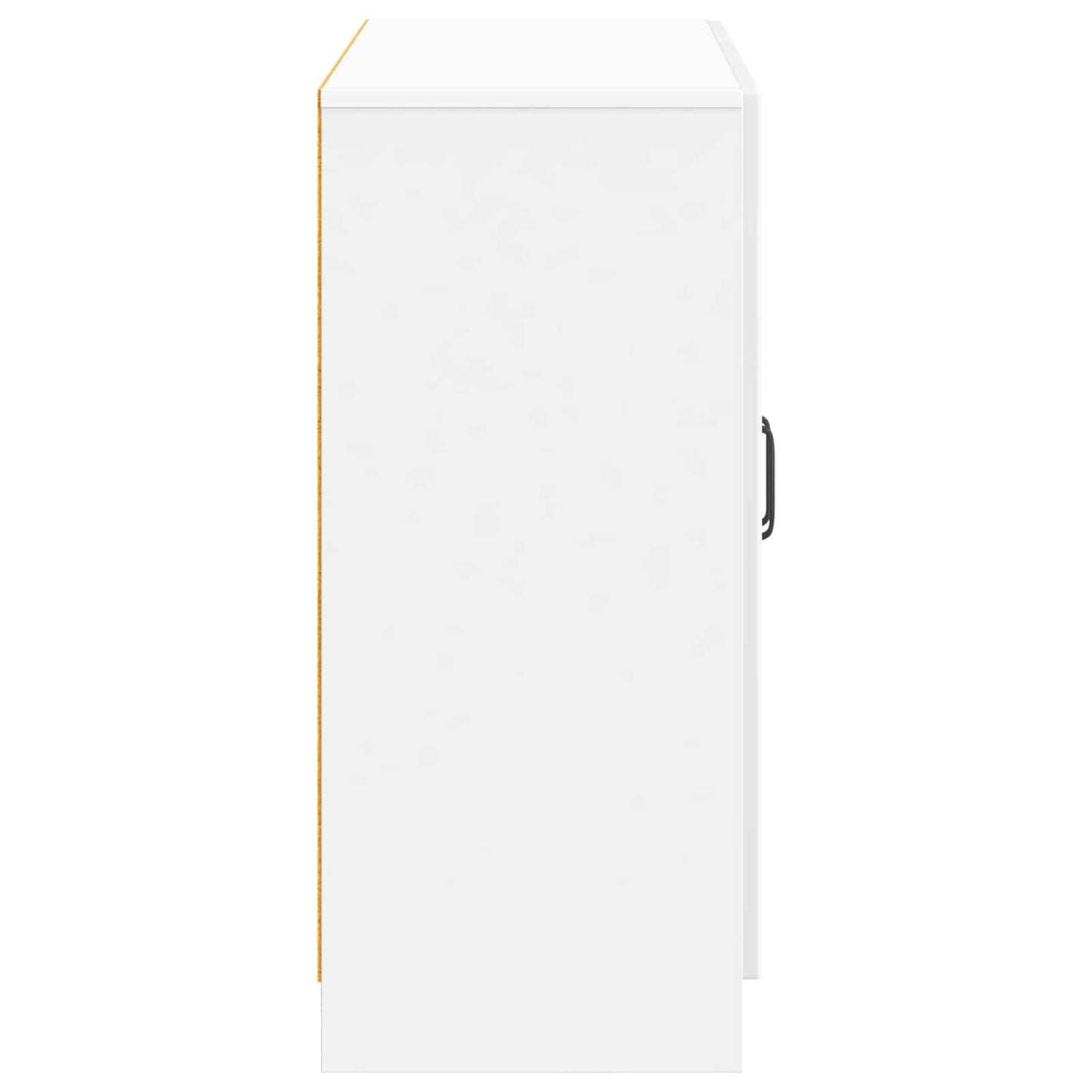 Sideboard Hvid højglans 89 x 34,5 x 77 cm Konstrueret træ