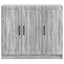 Sideboard Grå sonoma-eg 89 x 34,5 x 77 cm Konstrueret træ