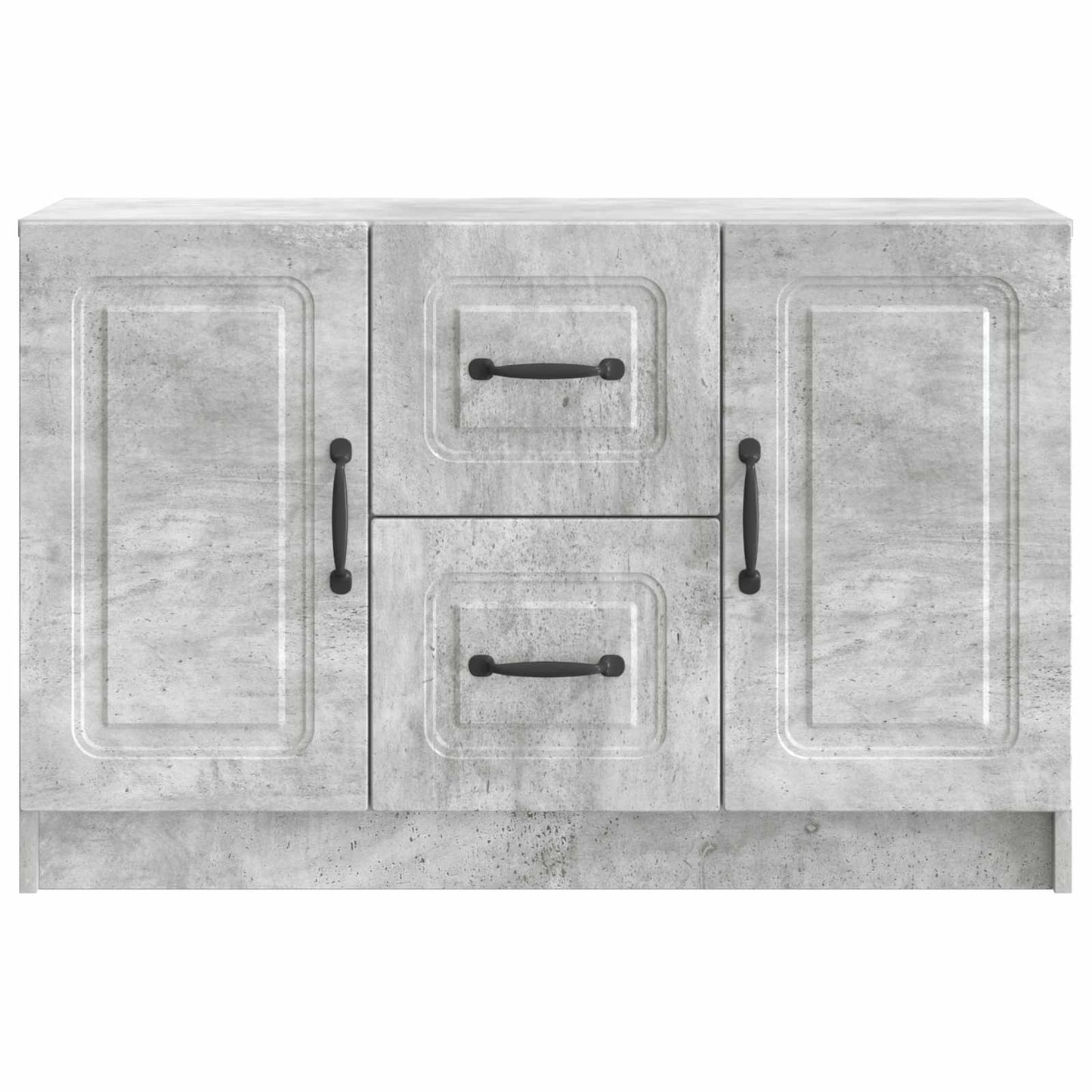 Sideboard med skuffe Betongrå 89 x 34,5 x 57 cm Konstrueret træ
