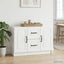 Sideboard Hvid højglans 89 x 34,5 x 57 cm Konstrueret træ