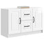 Sideboard Hvid højglans 89 x 34,5 x 57 cm Konstrueret træ