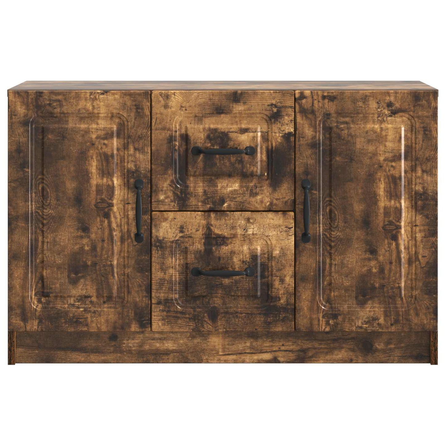 Sideboard med skuffe Røget eg 89 x 34,5 x 57 cm Konstrueret træ
