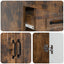 Sideboard med skuffe Røget eg 66 x 34,5 x 92 cm Konstrueret træ