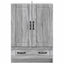 Sideboard Grå sonoma-eg 66 x 34,5 x 92 cm Konstrueret træ