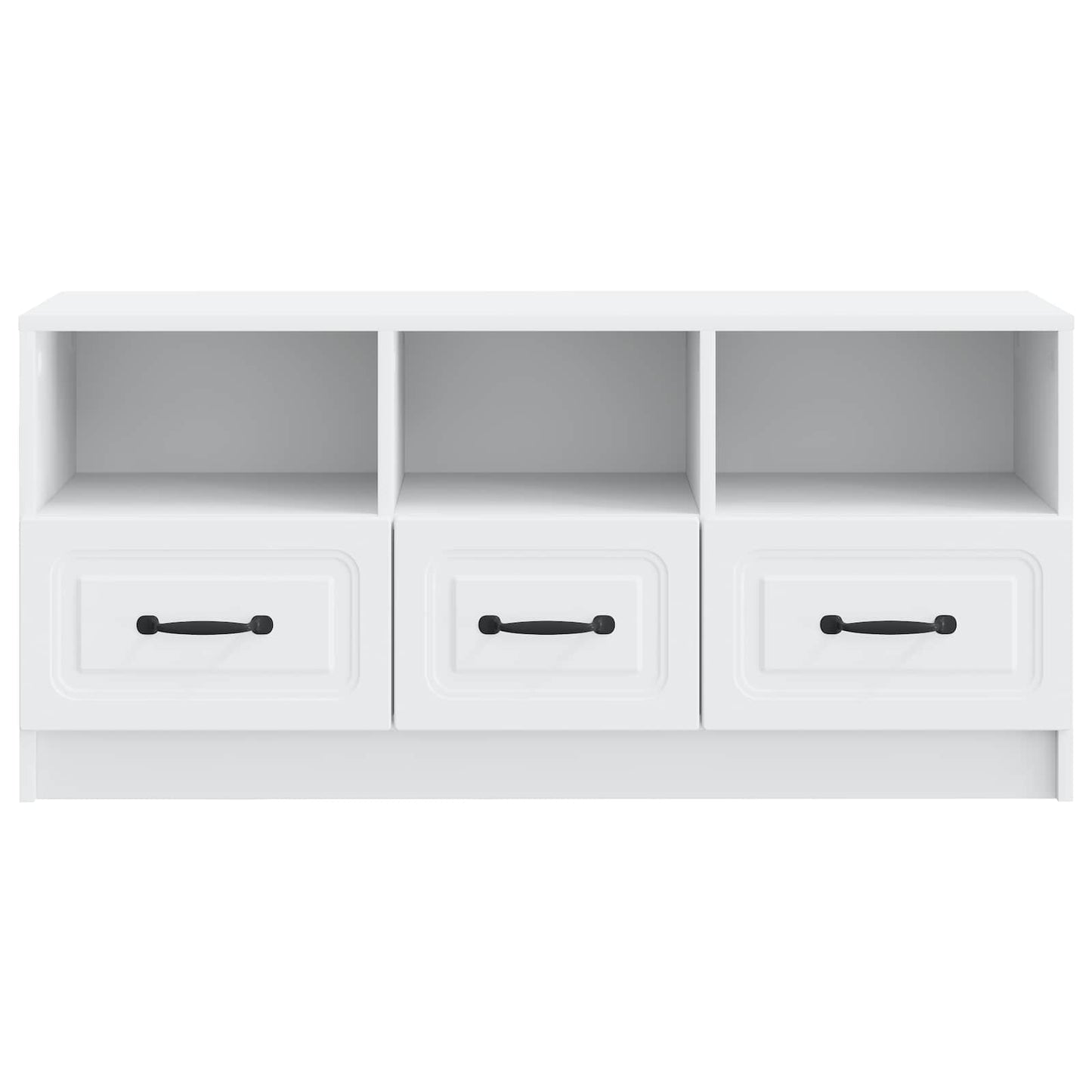TV-skab med skuffe Hvid 102 x 34,5 x 47 cm Konstrueret træ