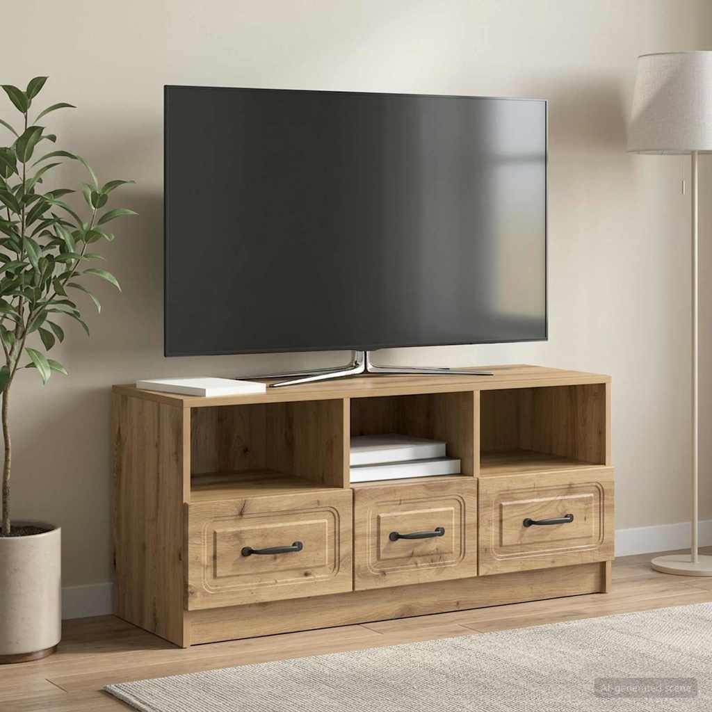 TV-skab 102 x 34,5 x 47 cm Artisan-eg Konstrueret træ