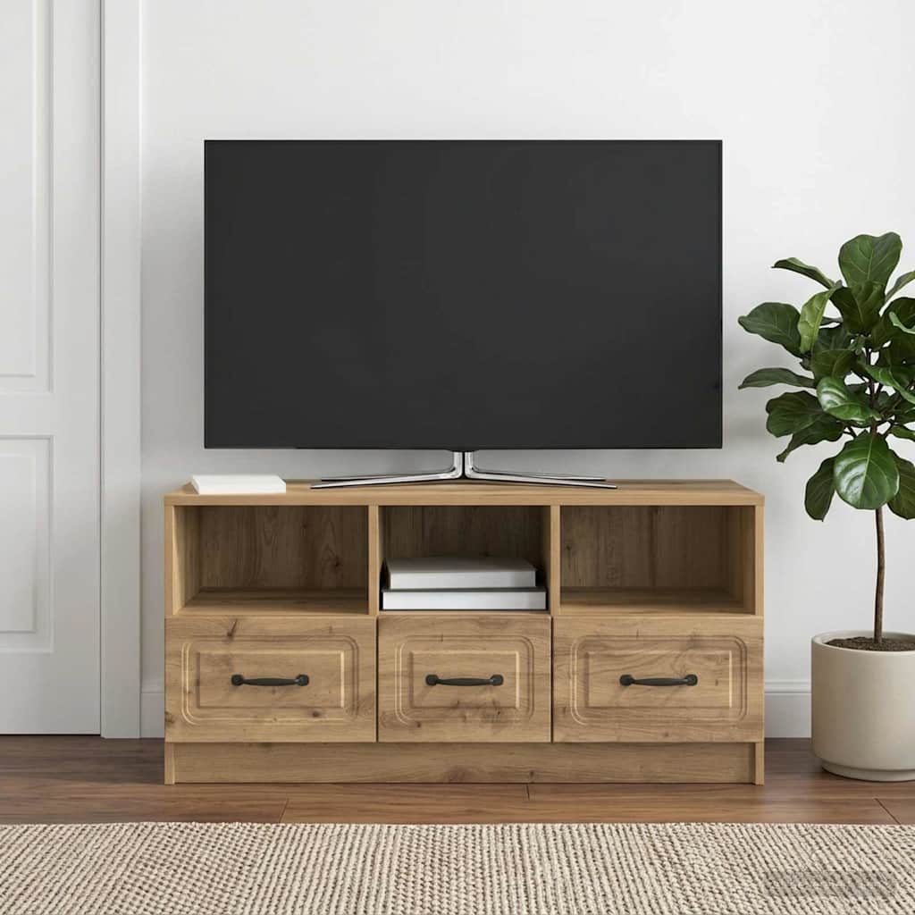 TV-skab 102 x 34,5 x 47 cm Artisan-eg Konstrueret træ