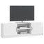 TV-skab Hvid højglans 150 x 31 x 47 cm Konstrueret træ